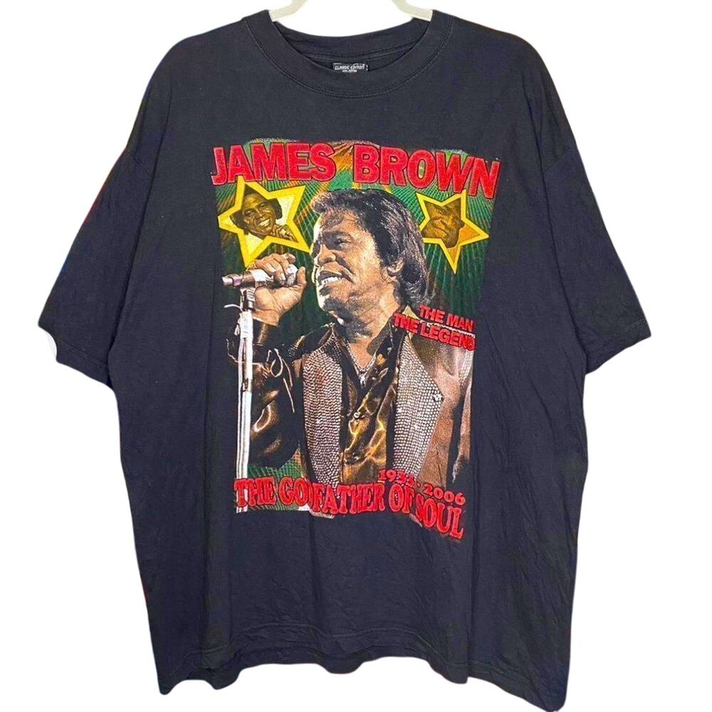 JAMES BROWN The Godfather Of Soul Vintage Memorial Tee Size XL VERY RARE!!